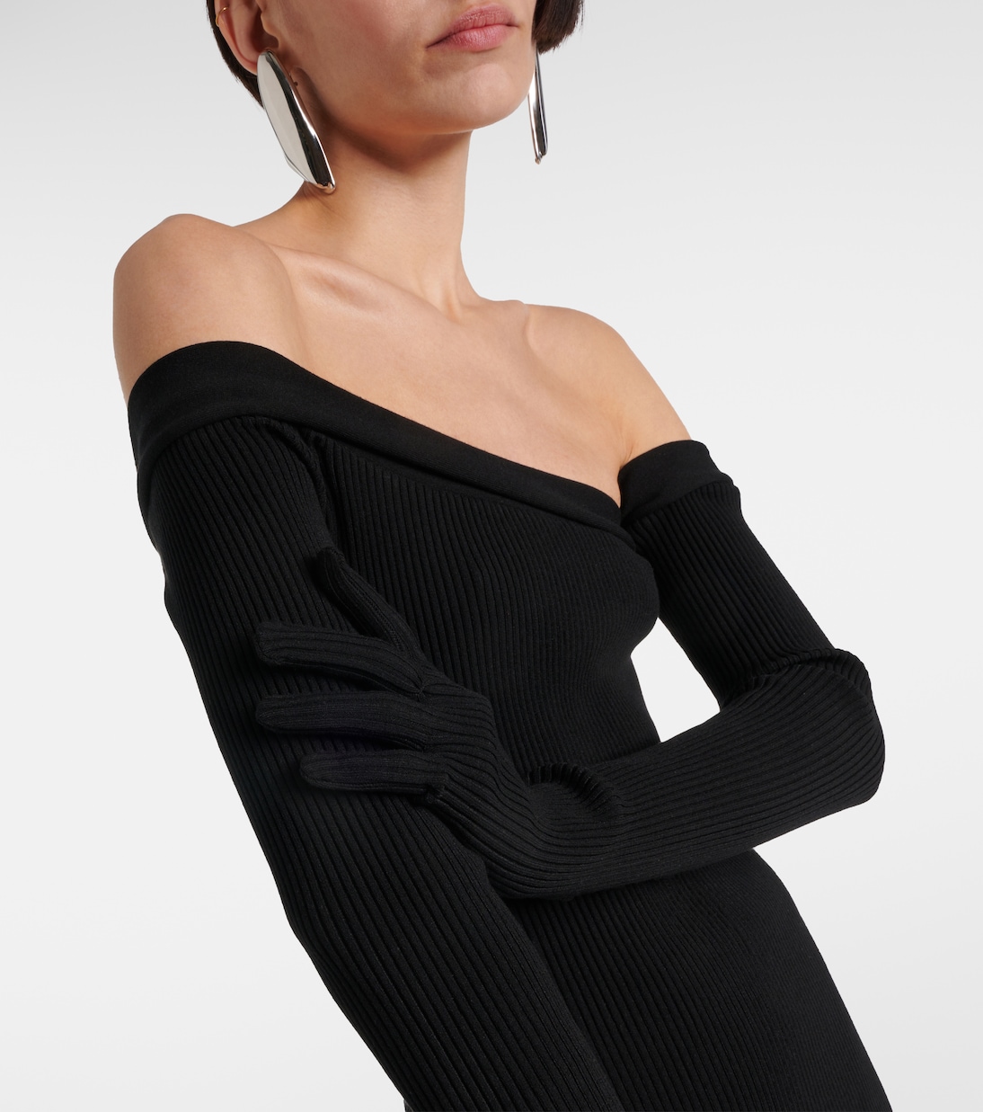 Asymmetric maxi dress with gloves | Jean Paul Gaultier