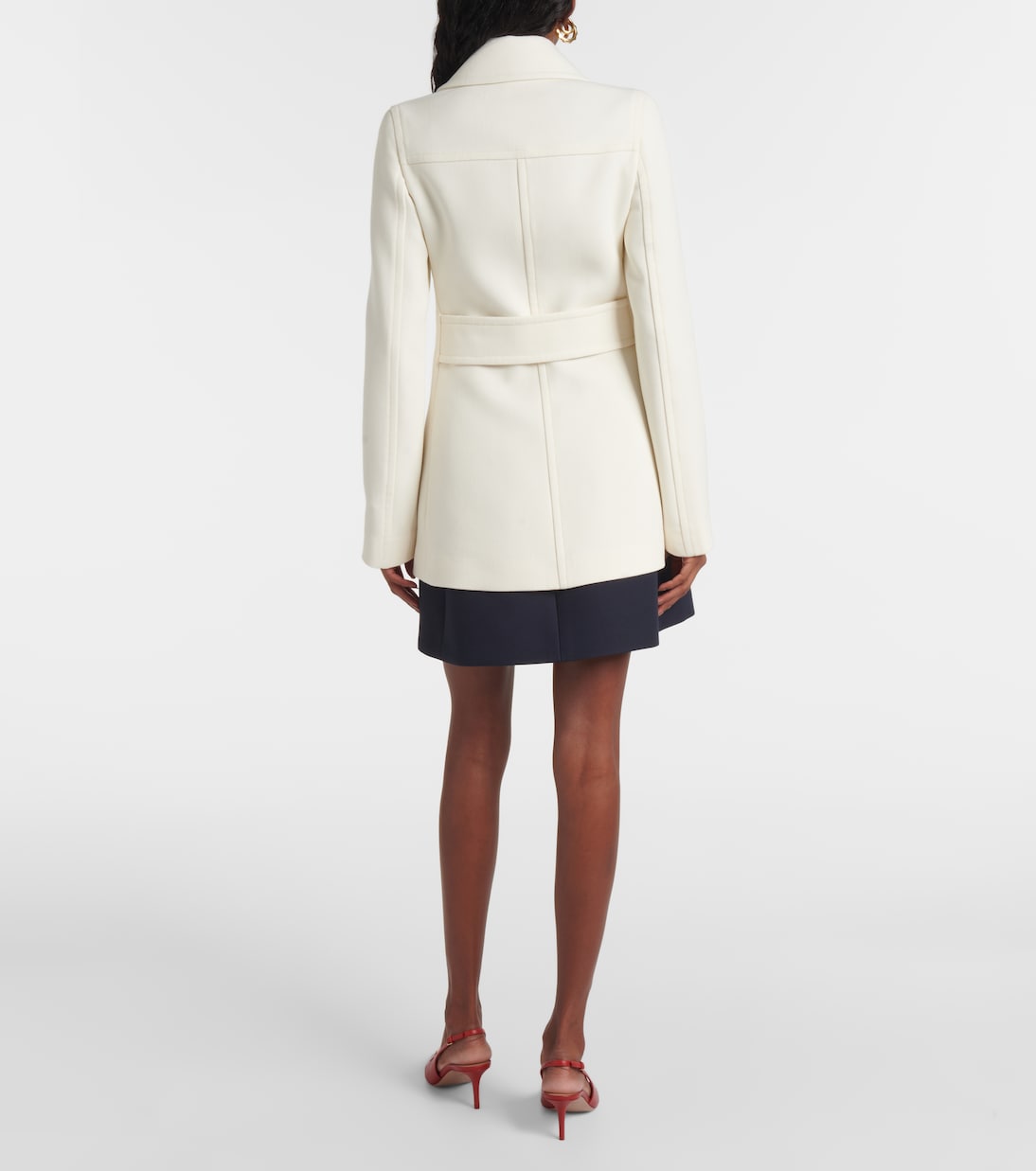 Wool-blend crêpe blazer | Valentino