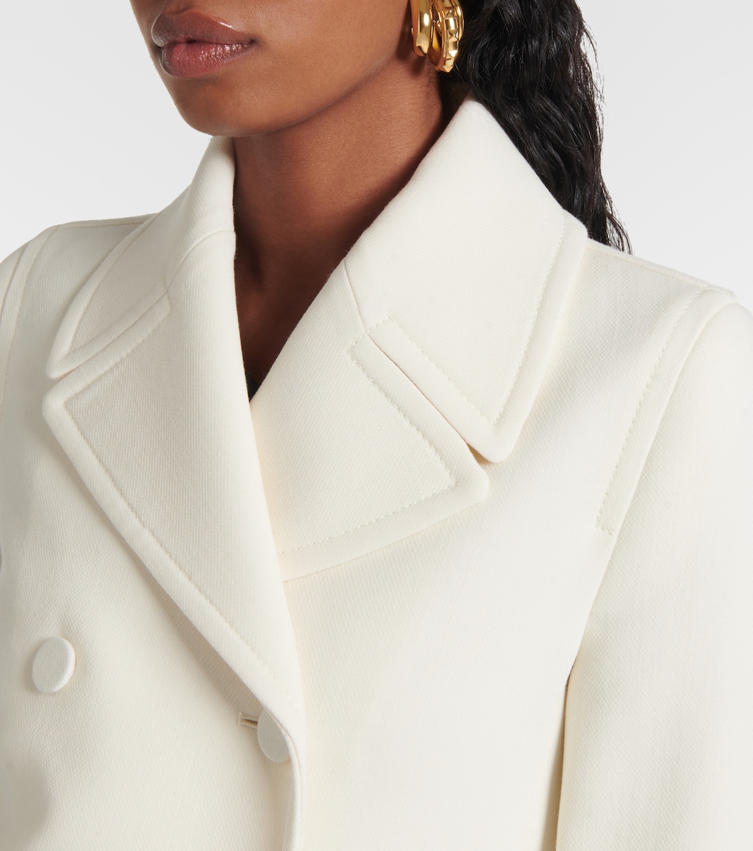 Wool-blend crêpe blazer | Valentino