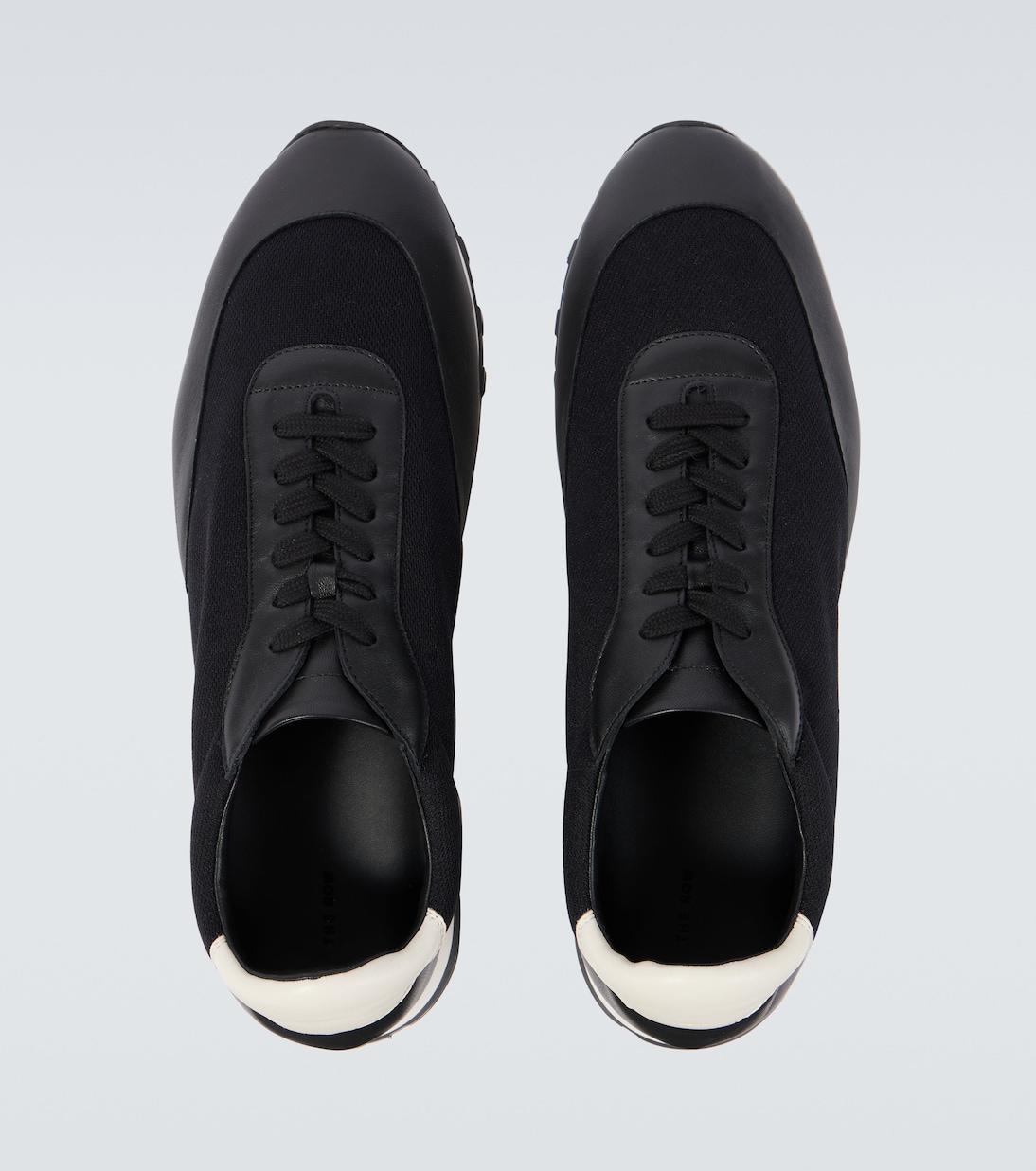 Owen leather-trimmed sneakers | The Row