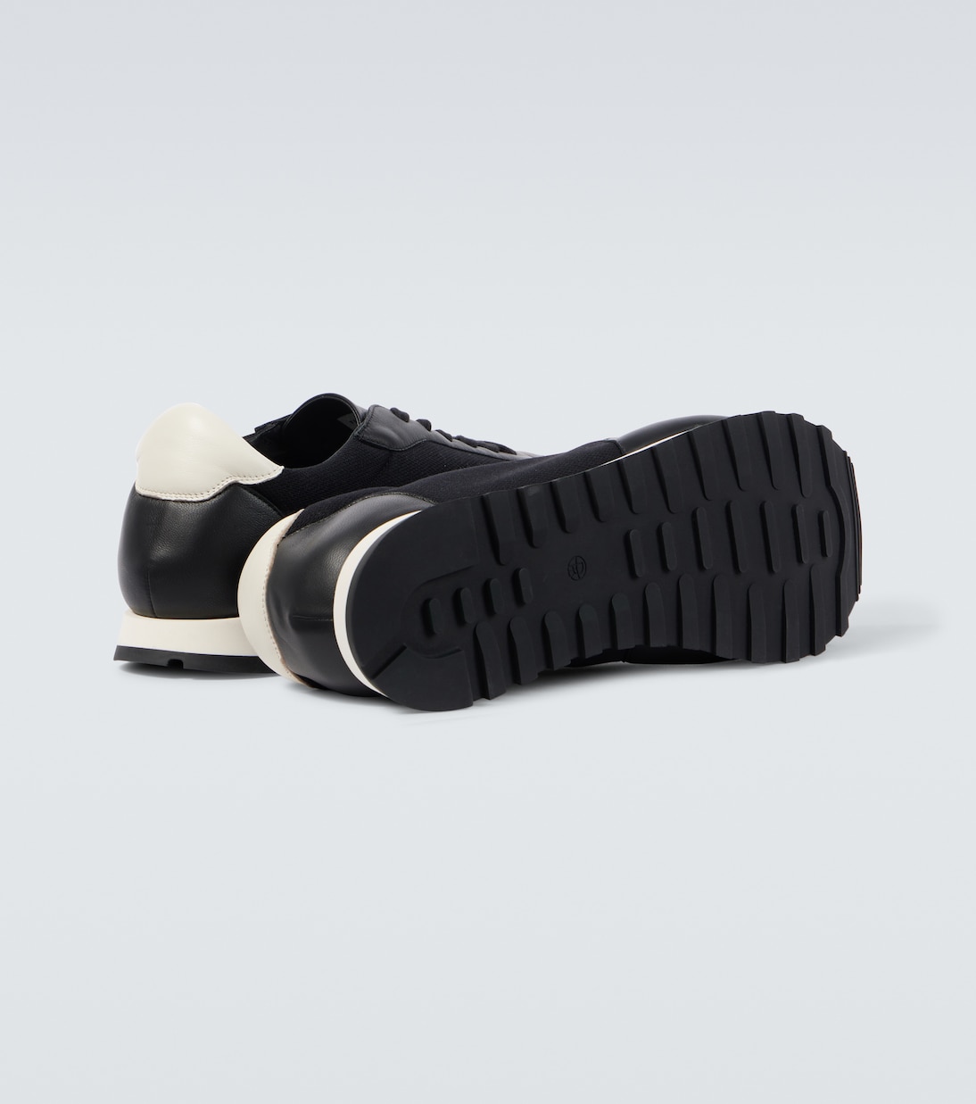 Owen leather-trimmed sneakers | The Row