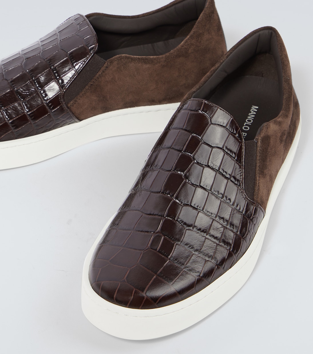 Slip-on Nadores in pelle stampata | Manolo Blahnik
