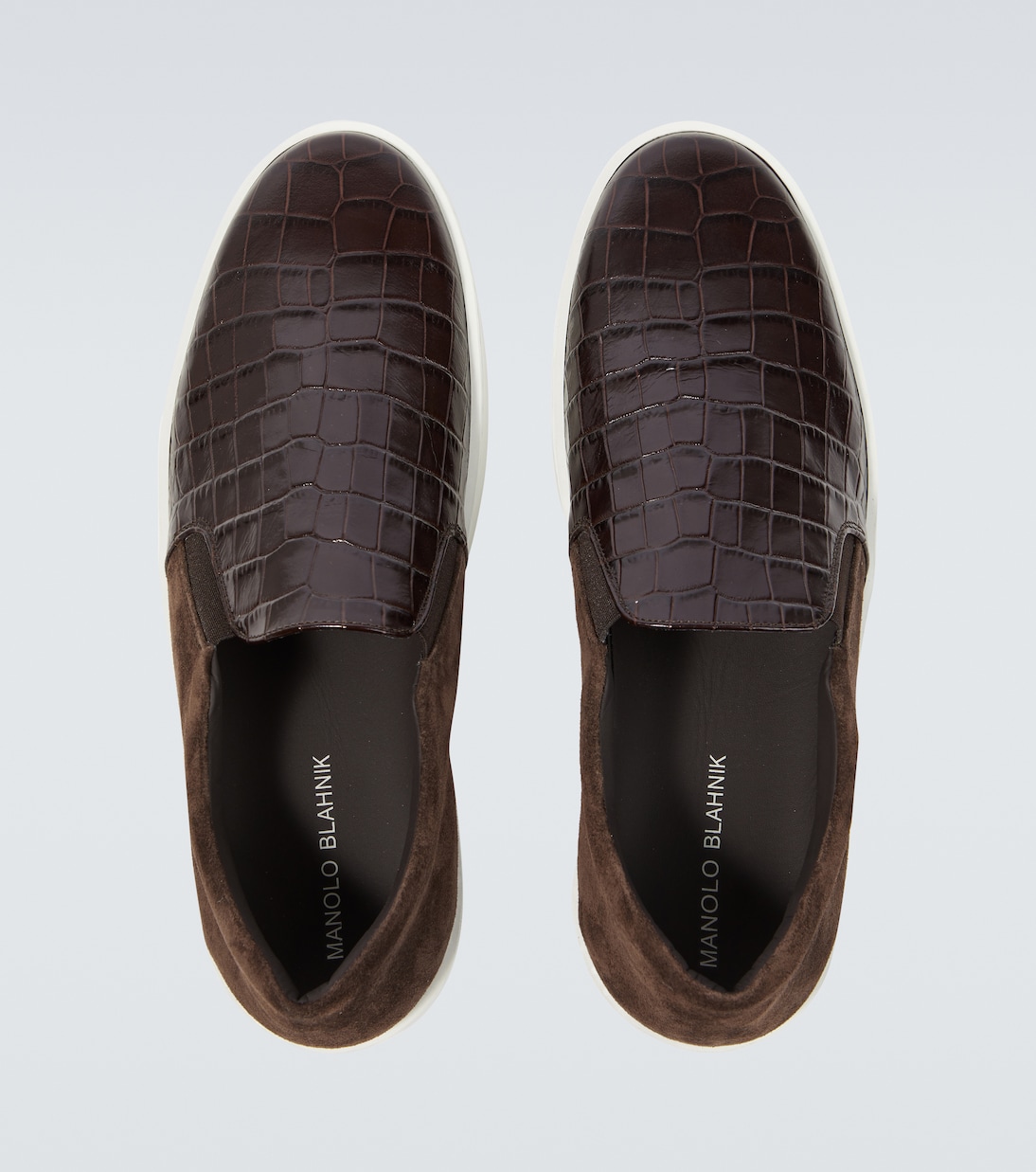 Slip-on Nadores in pelle stampata | Manolo Blahnik