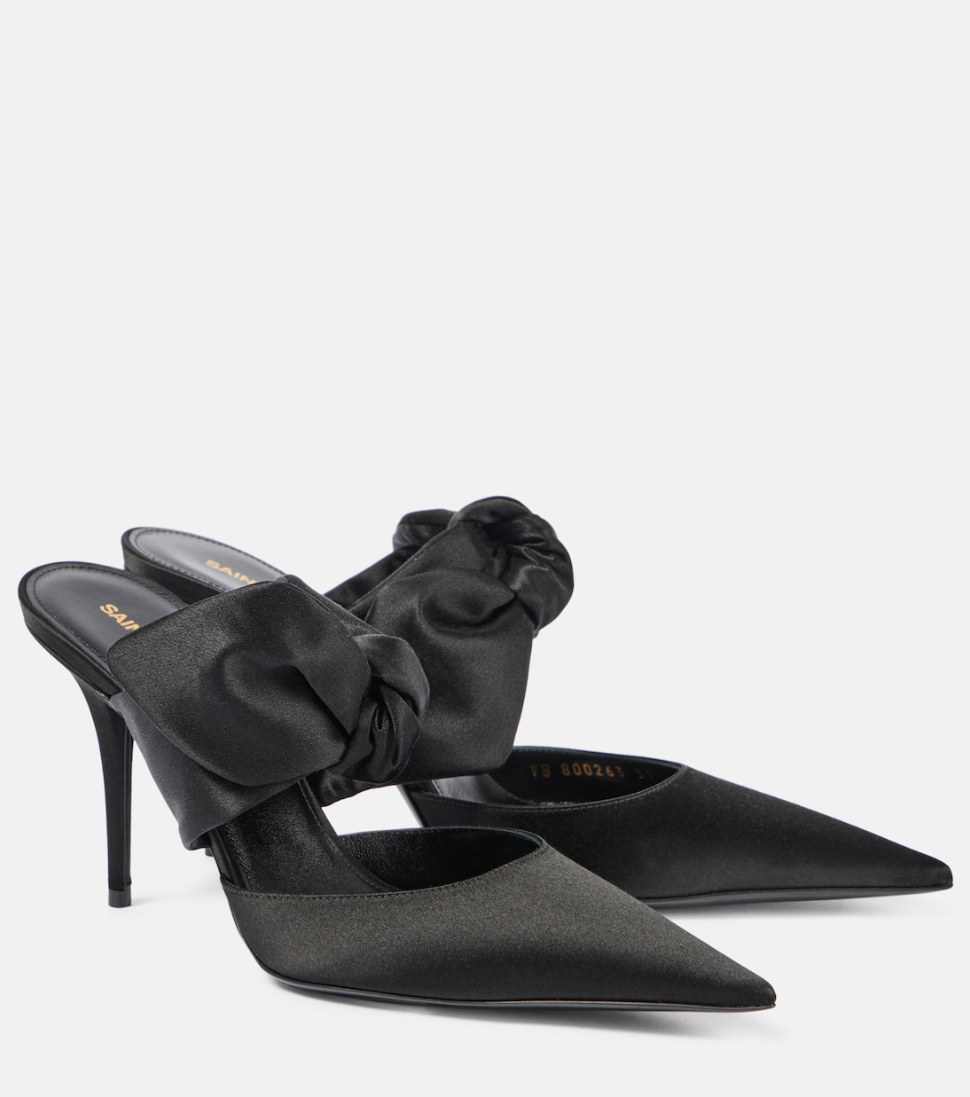 Mules Barbara 90 in raso | Saint Laurent