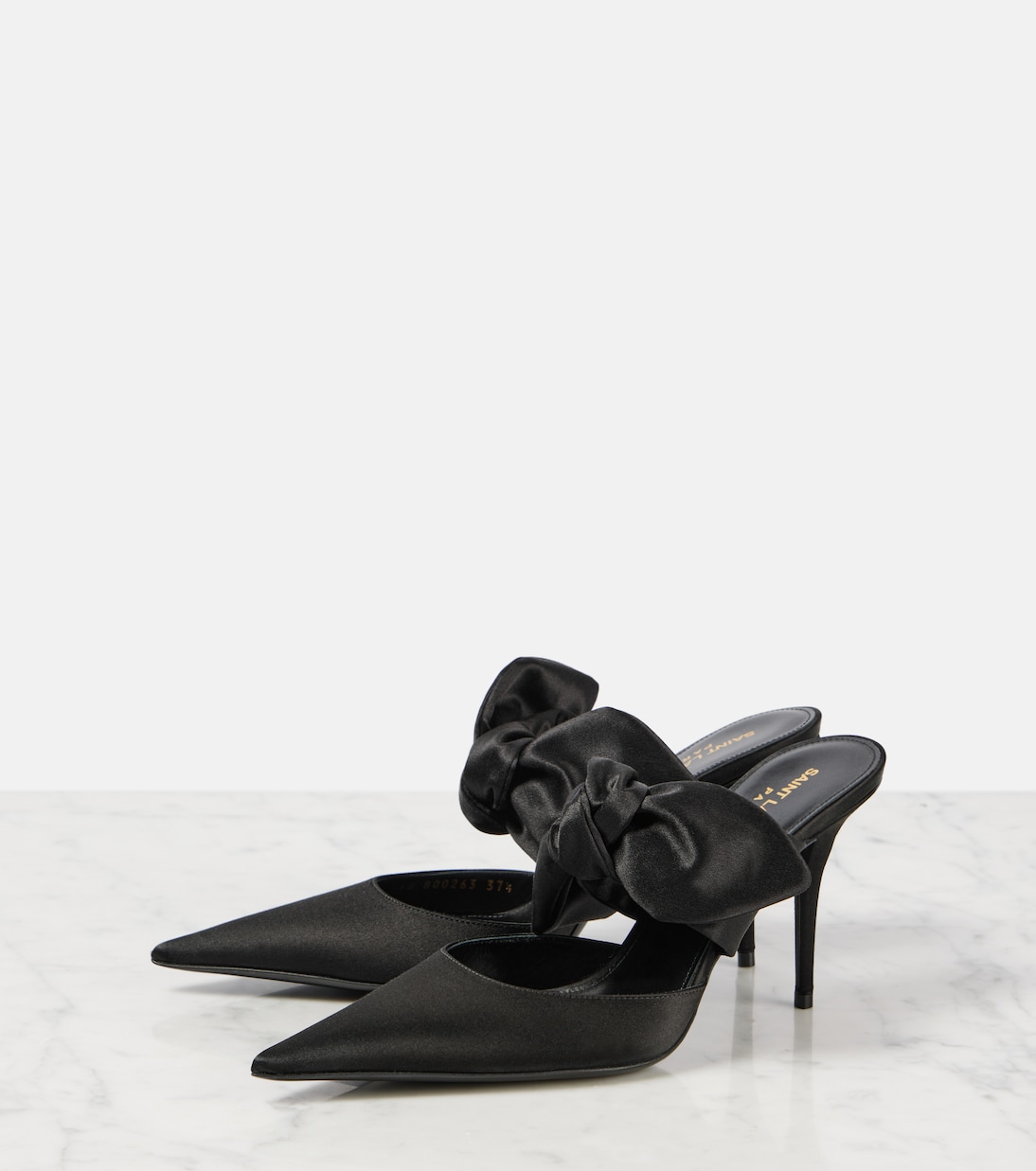 Mules Barbara 90 in raso | Saint Laurent