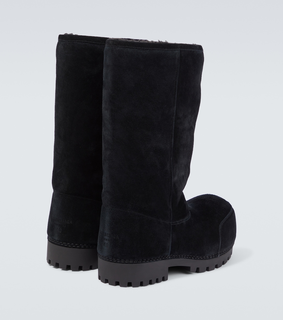 Alaska Fur High suede boots | Balenciaga