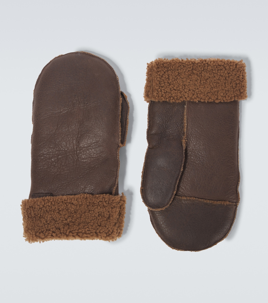 Fäustlinge aus Leder mit Shearling | Our Legacy