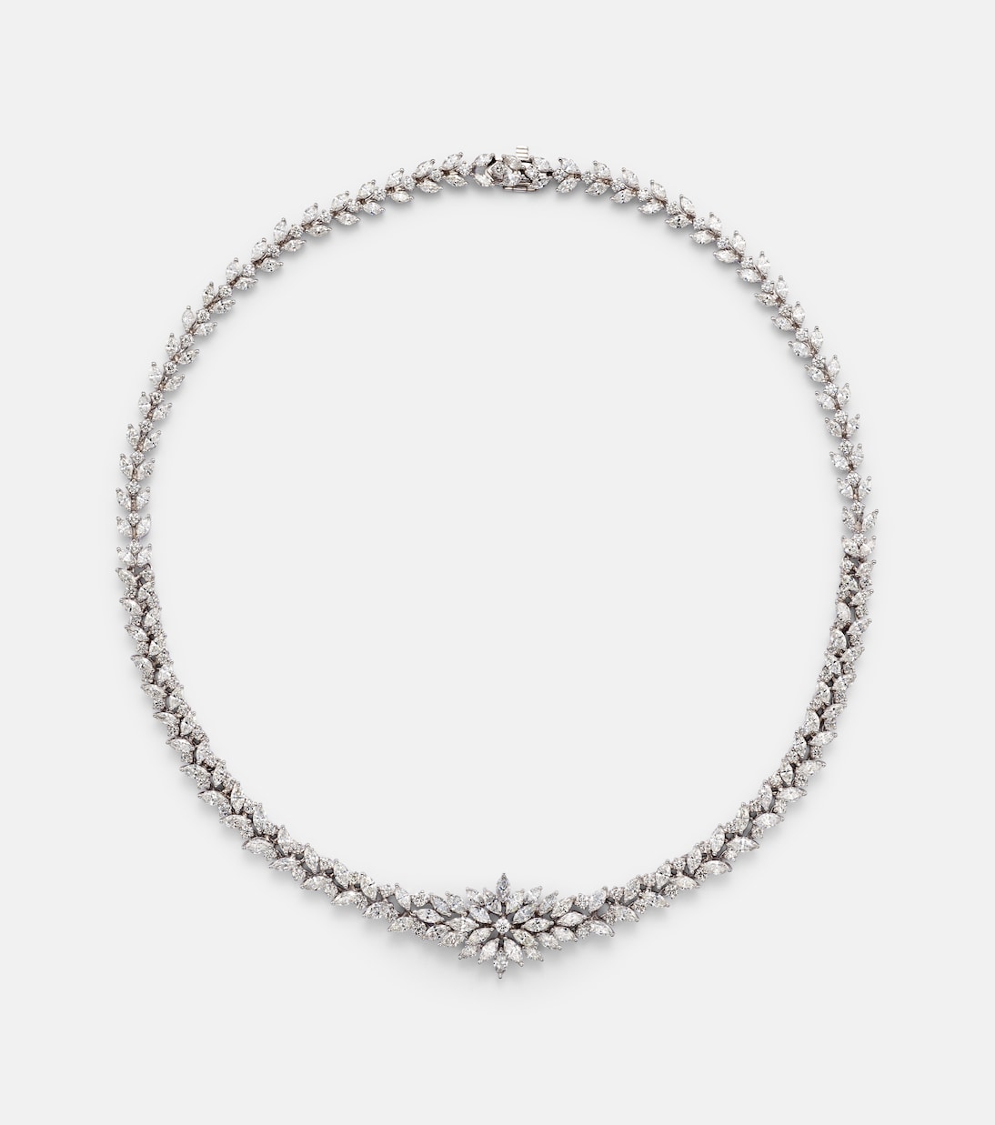 Choker Y-Couture in oro bianco 18kt con diamanti | Yeprem