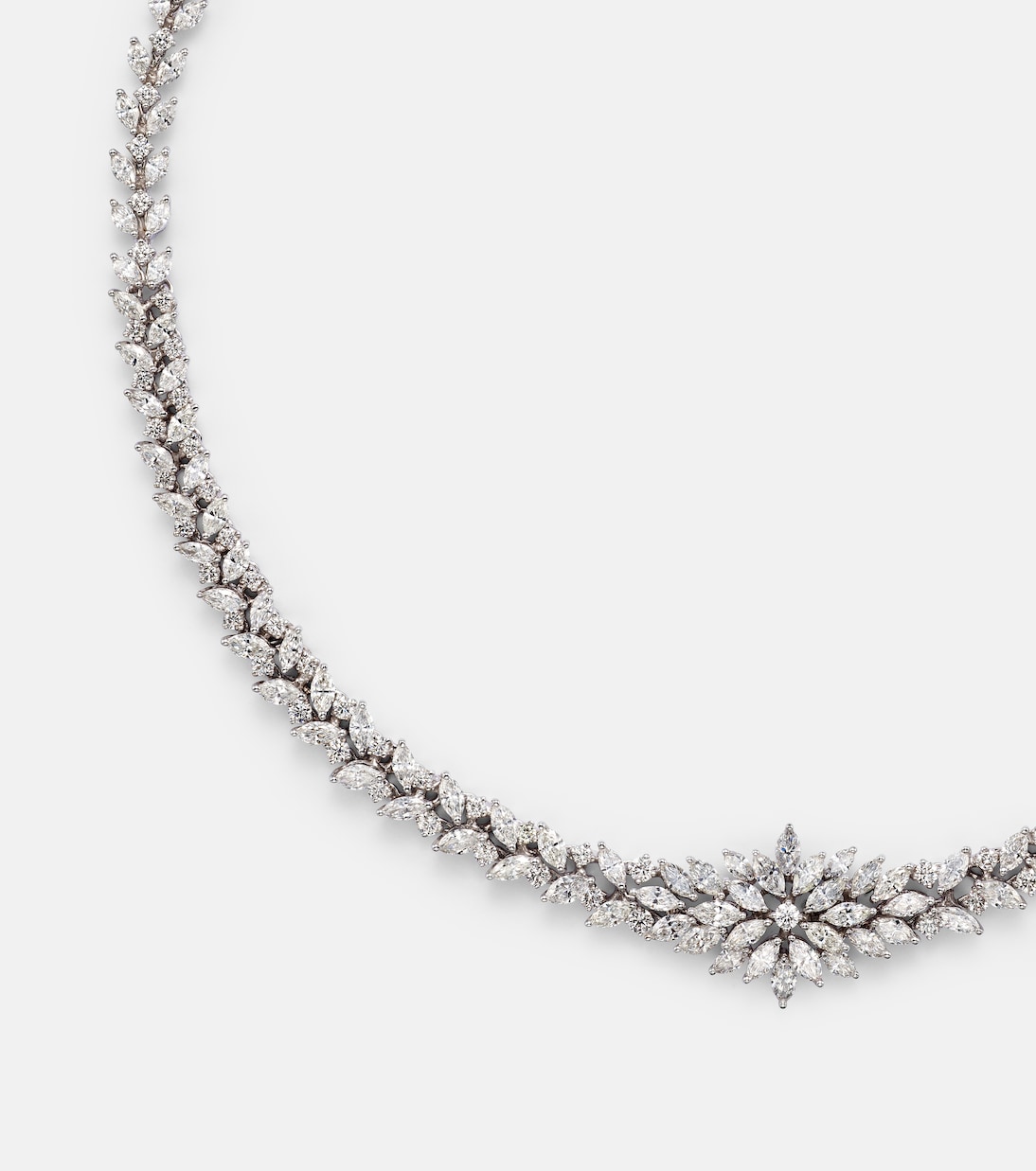 Choker Y-Couture in oro bianco 18kt con diamanti | Yeprem