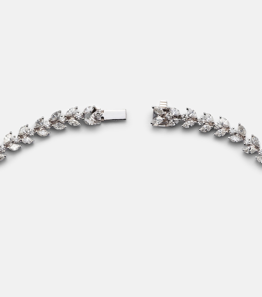Choker Y-Couture in oro bianco 18kt con diamanti | Yeprem