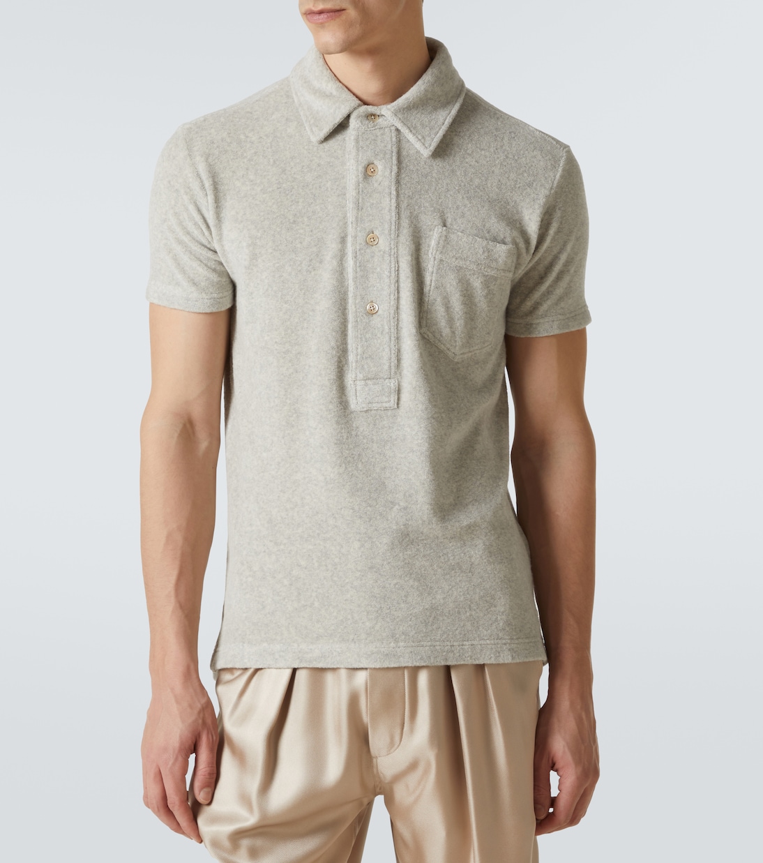 Polo de rizo de mezcla de algodón | Tom Ford