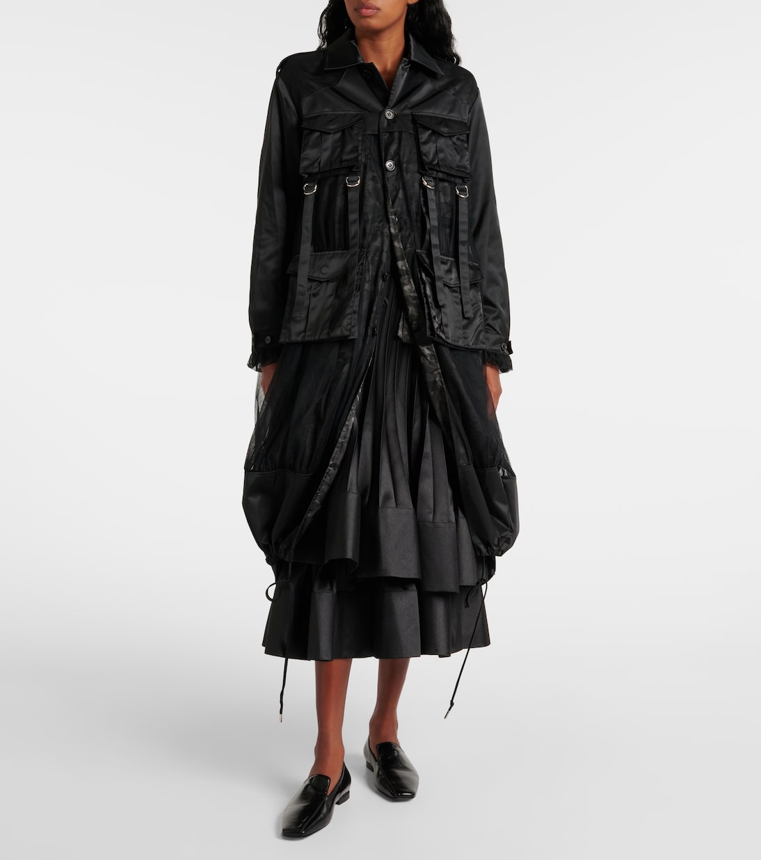 Trench-coat réversible | Noir Kei Ninomiya