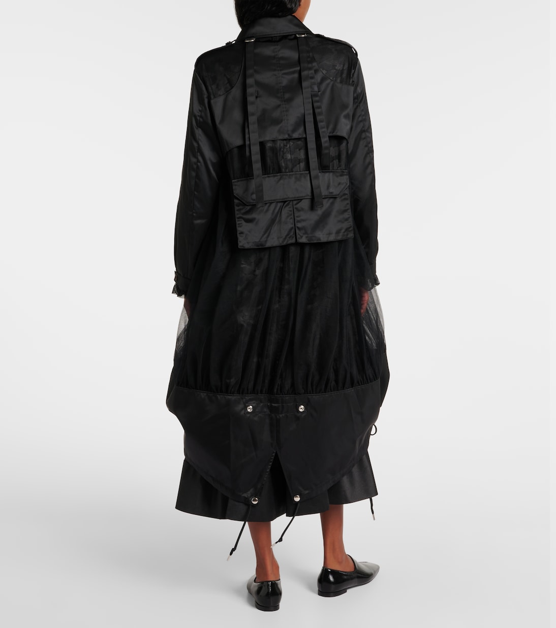 Trench-coat réversible | Noir Kei Ninomiya