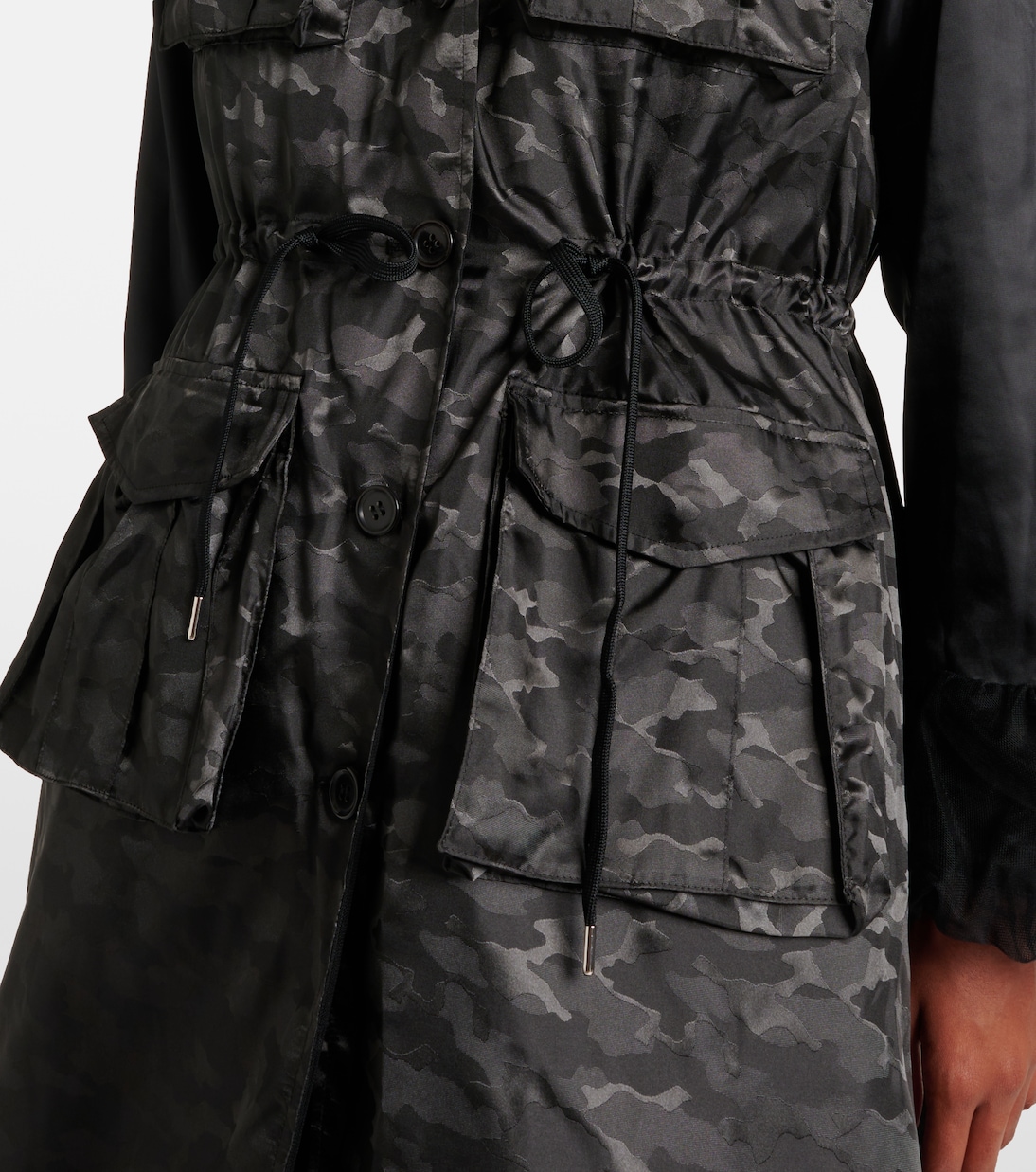 Trench-coat réversible | Noir Kei Ninomiya