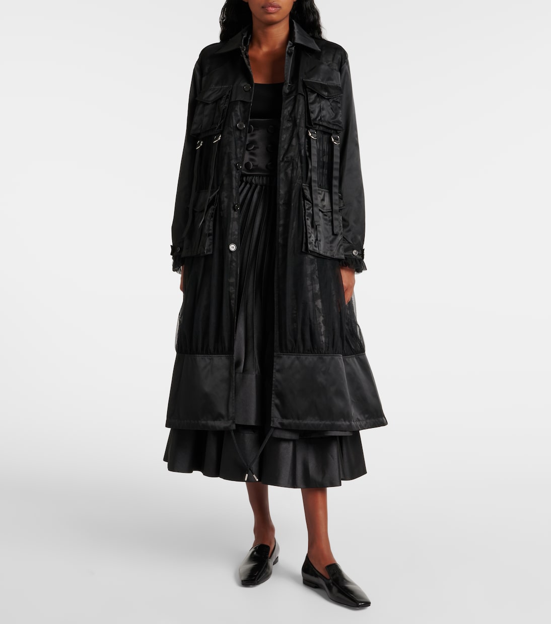 Trench-coat réversible | Noir Kei Ninomiya