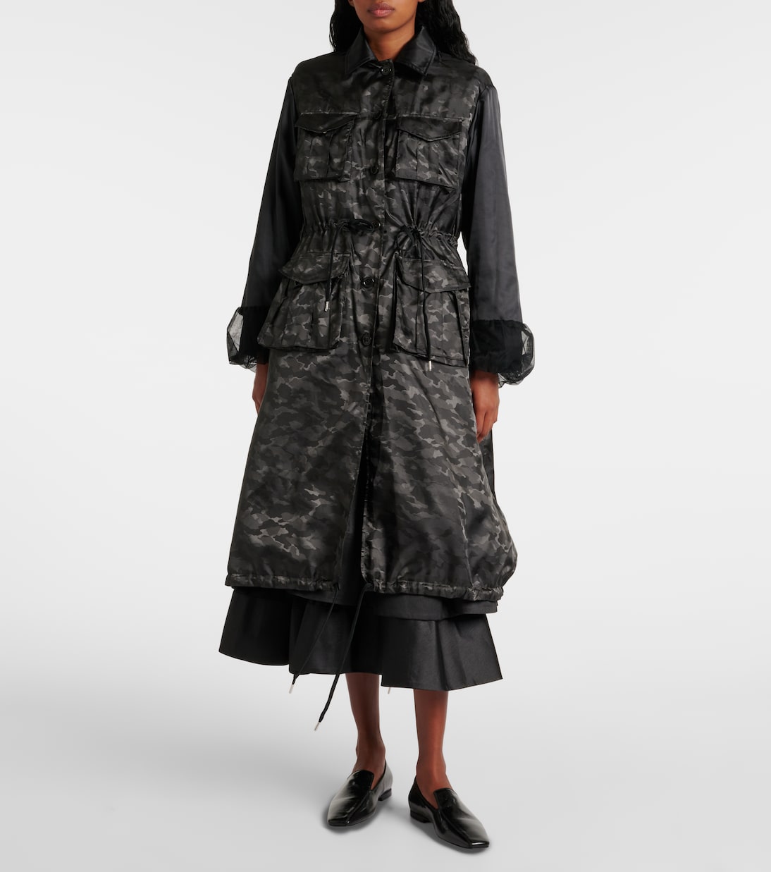 Trench-coat réversible | Noir Kei Ninomiya