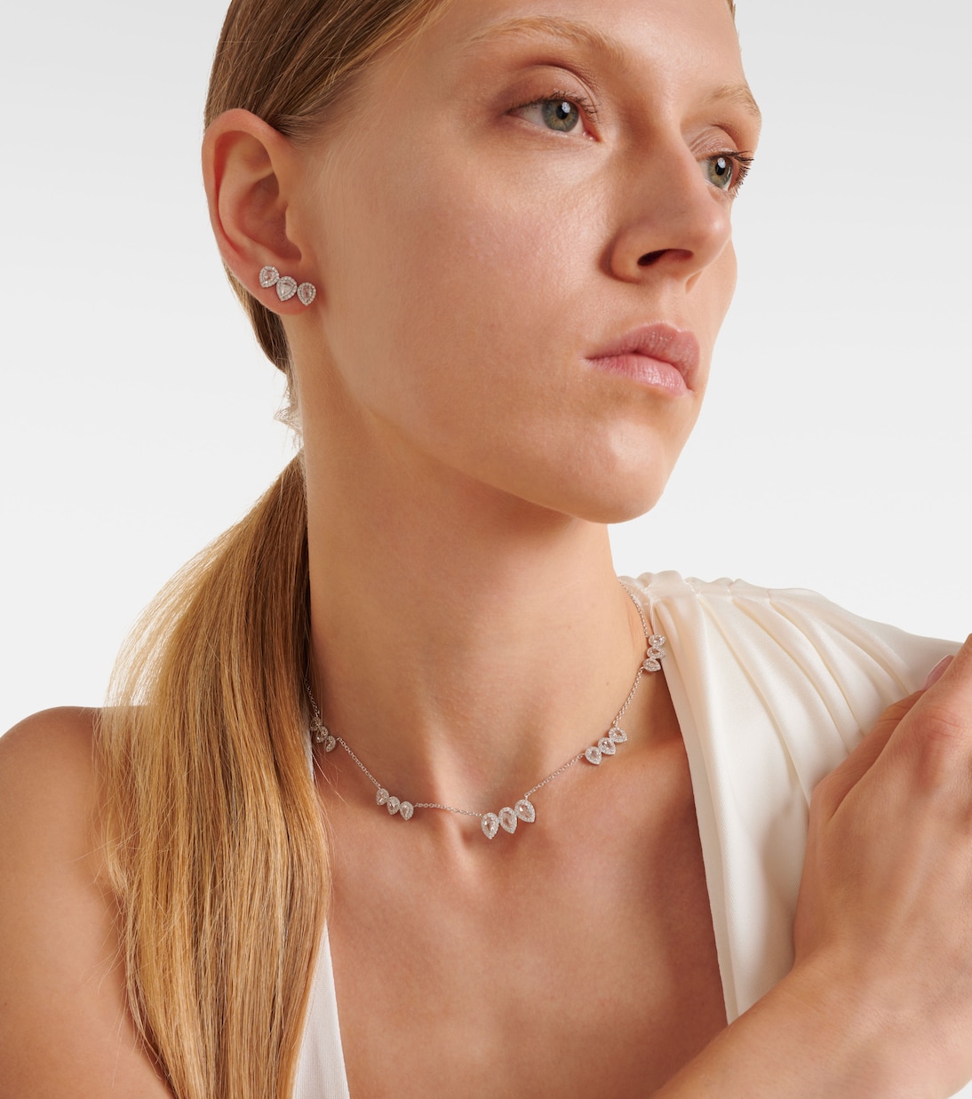 Collana Kanika in oro bianco 18kt con diamanti | Kamyen