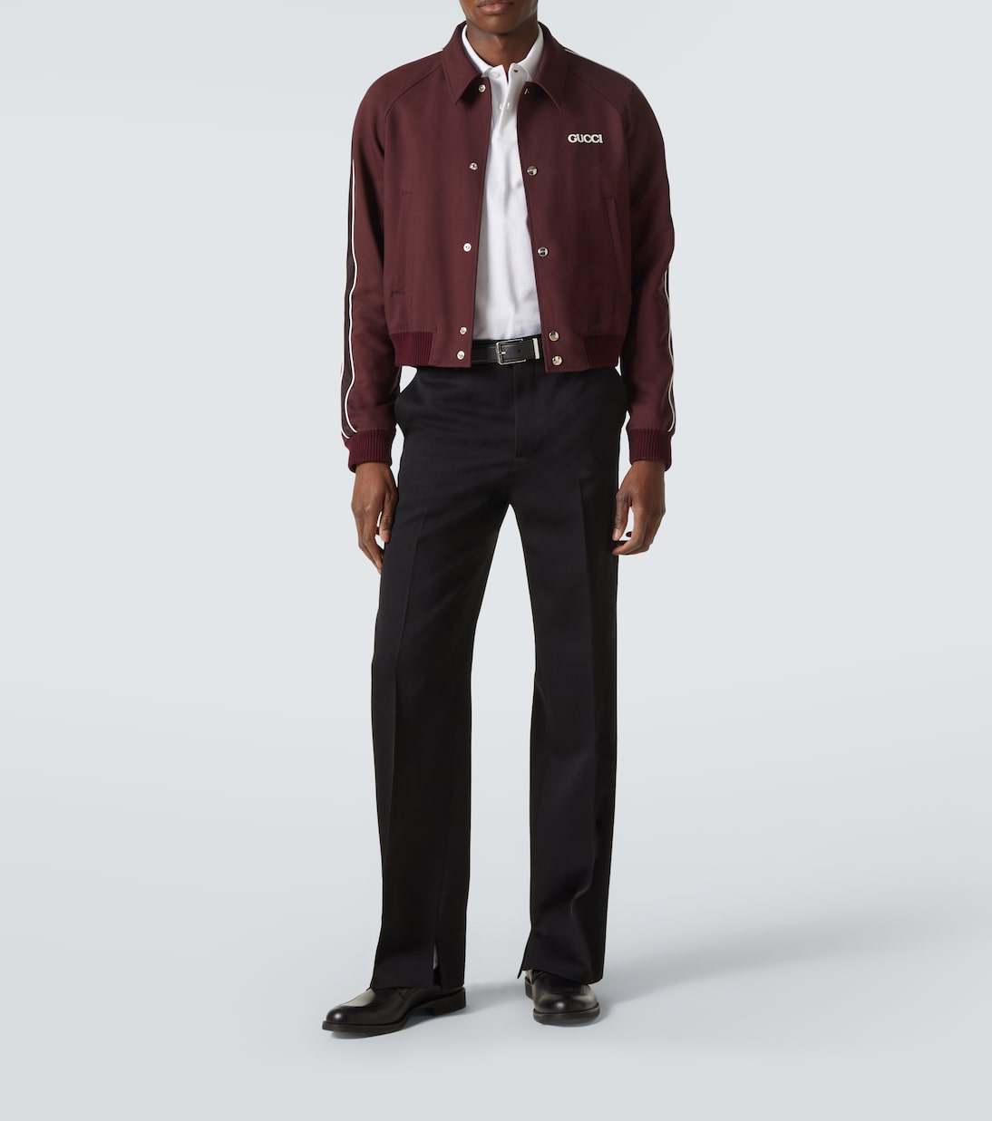 Logo wool-blend blouson | Gucci