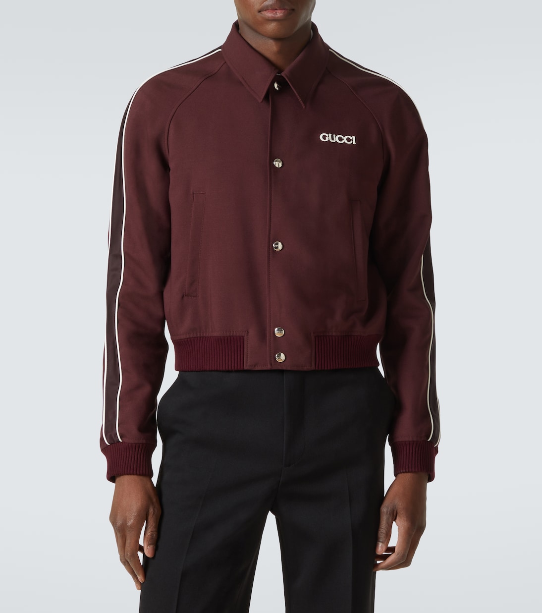 Logo wool-blend blouson | Gucci