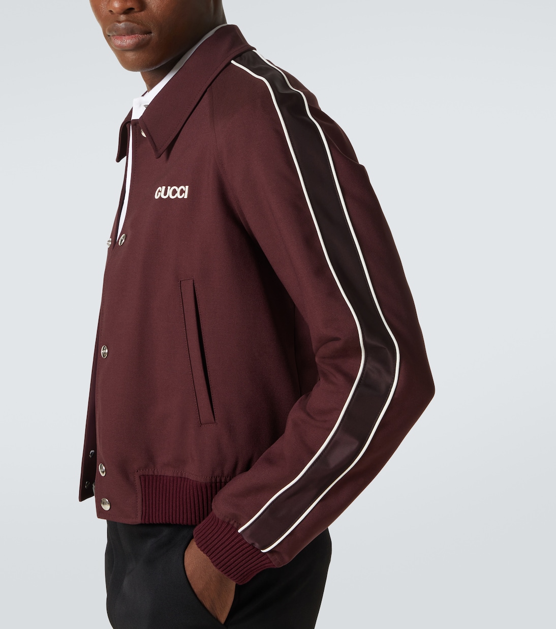 Logo wool-blend blouson | Gucci