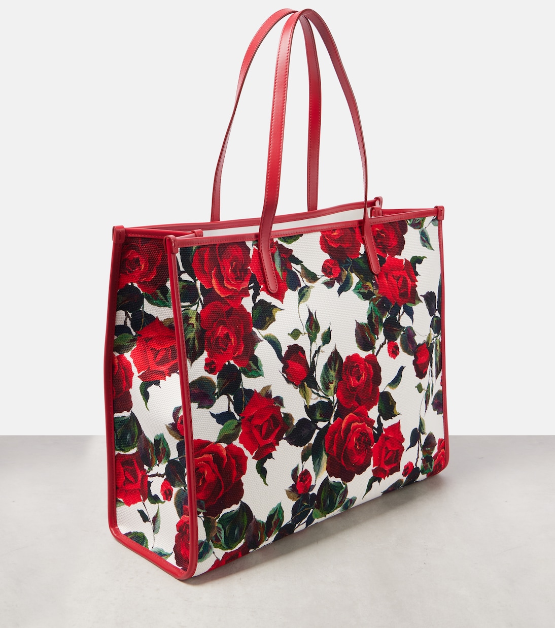 Shopper Large in canvas con pelle | Dolce&Gabbana