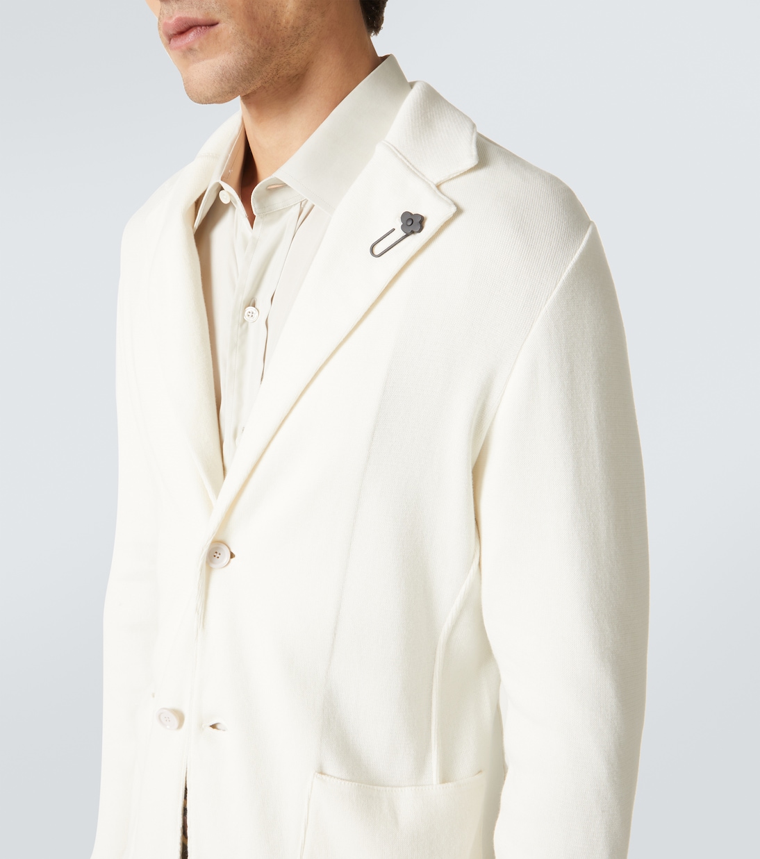 Blazer in maglia di cotone | Lardini