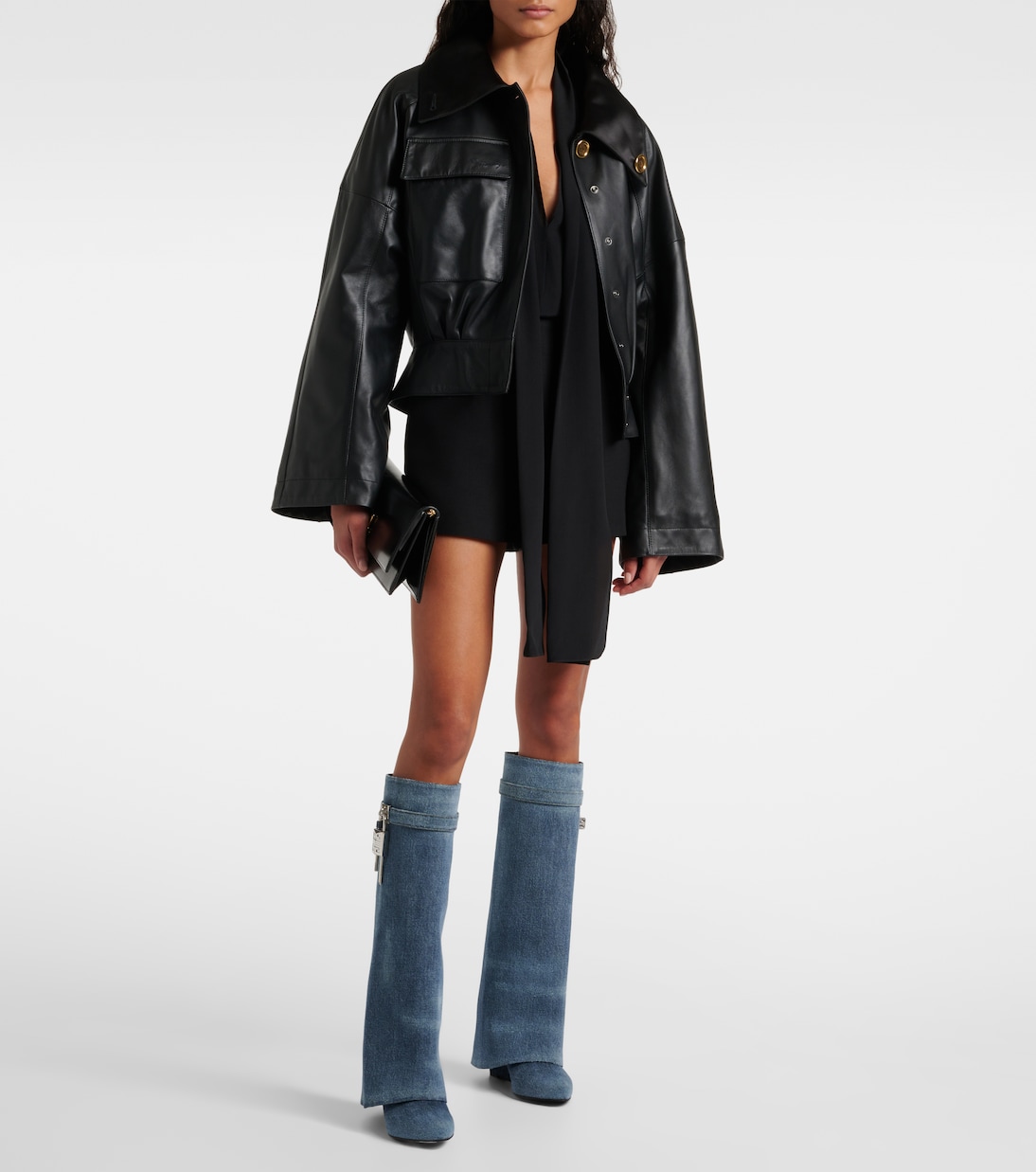 Bottes Shark Lock 90 en jean | Givenchy
