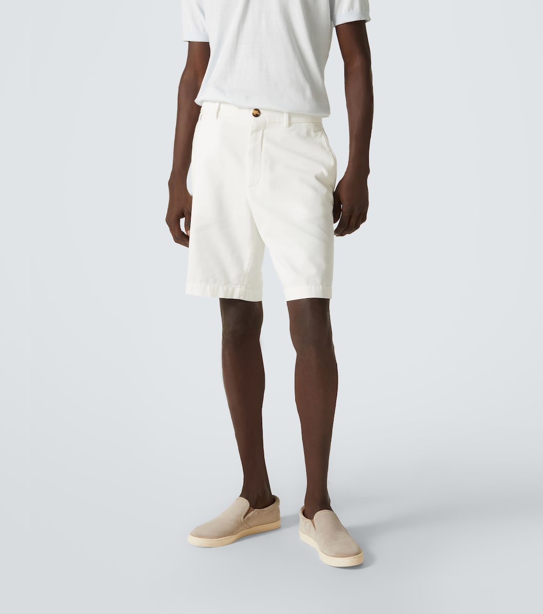 Shorts in twill di cotone | Brunello Cucinelli
