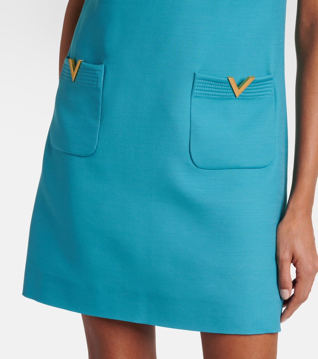 Minikleid VGold aus Crepe Couture | Valentino