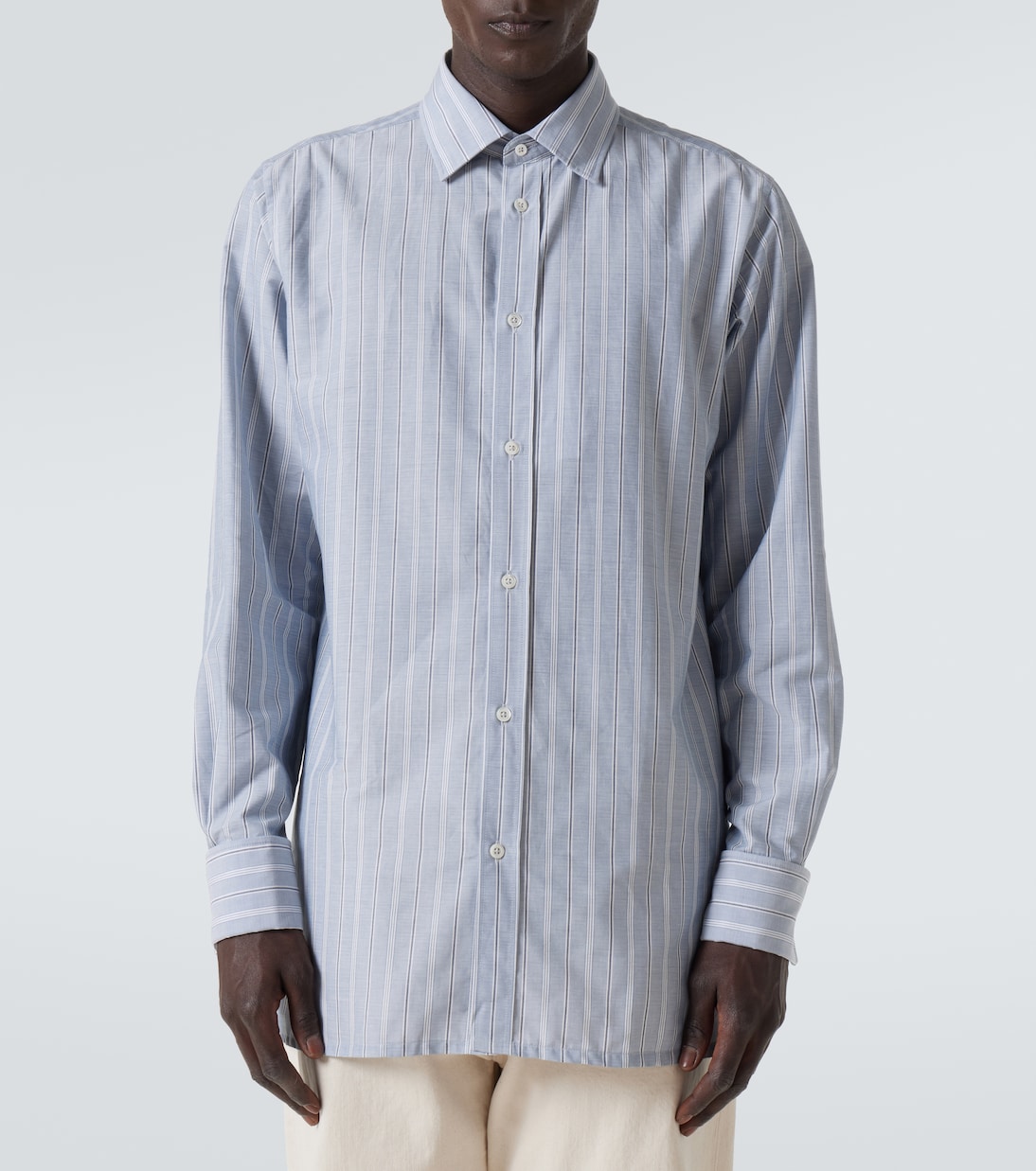 Camicia in popeline di cotone a righe | Maison Margiela