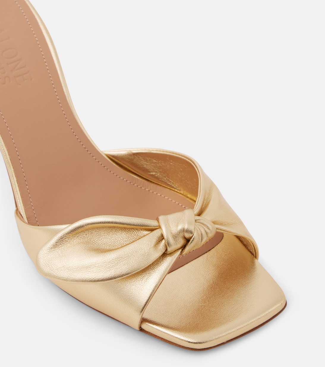 Mules Vargas 70 in pelle metallizzata | Malone Souliers
