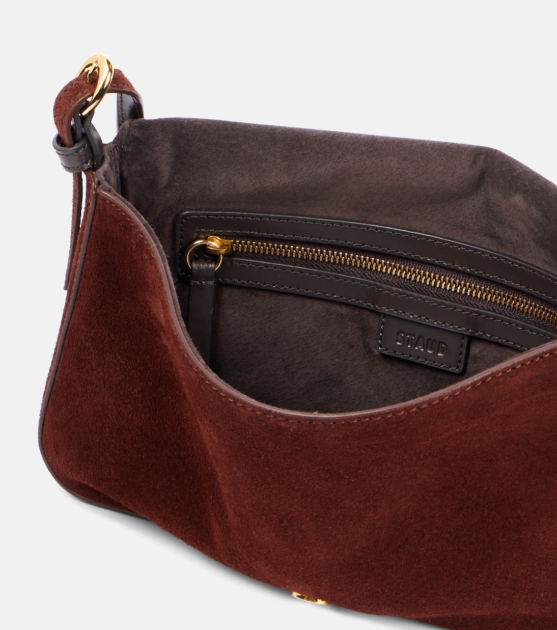 Borsa a spalla Harlow in suede | Staud