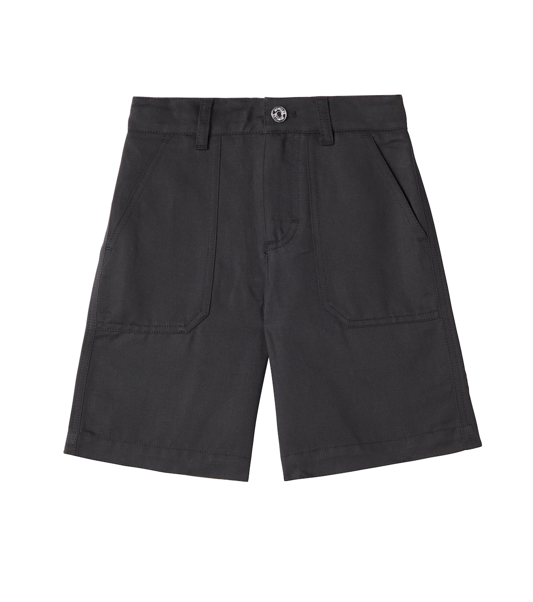 Shorts in gabardine di cotone e lino | Moncler Enfant