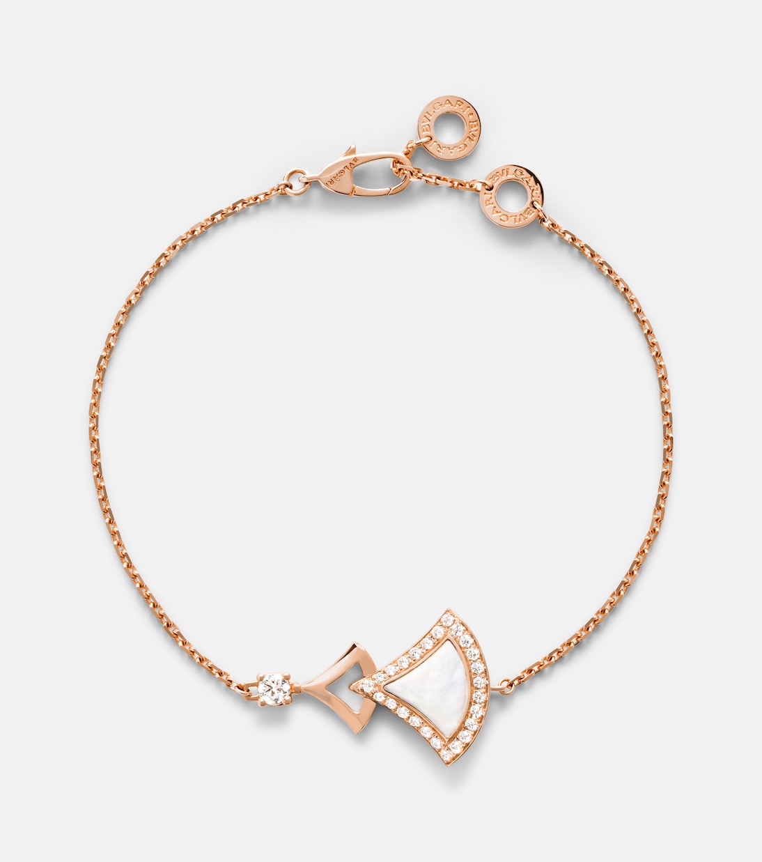 Bracelet Divas' Dream en or rose 18 ct, nacre et diamants | Bvlgari