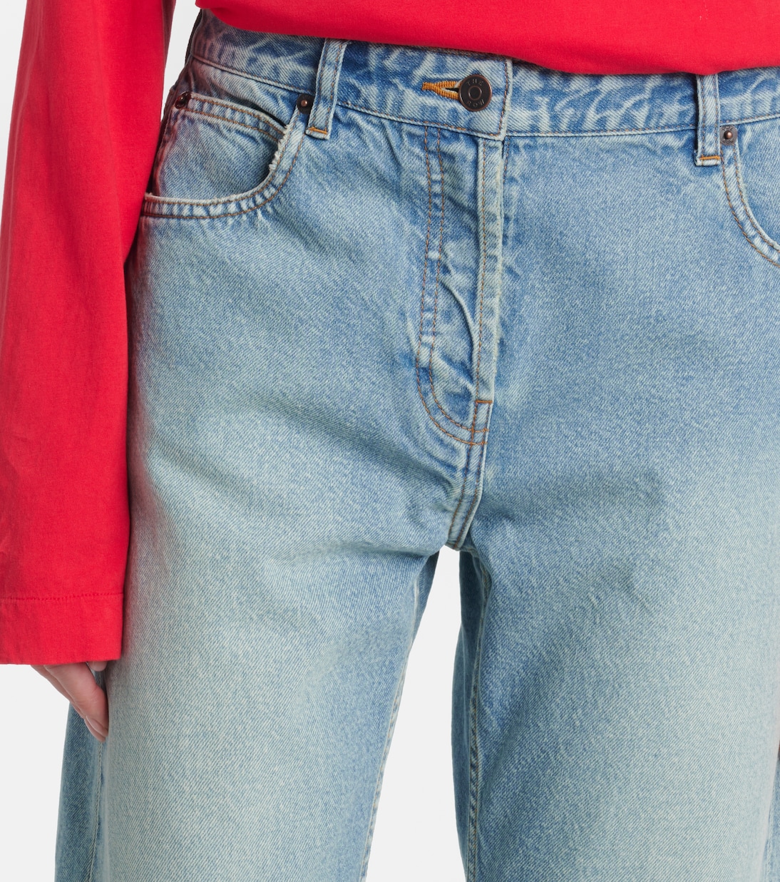 Riaco faded slim jeans | The Row