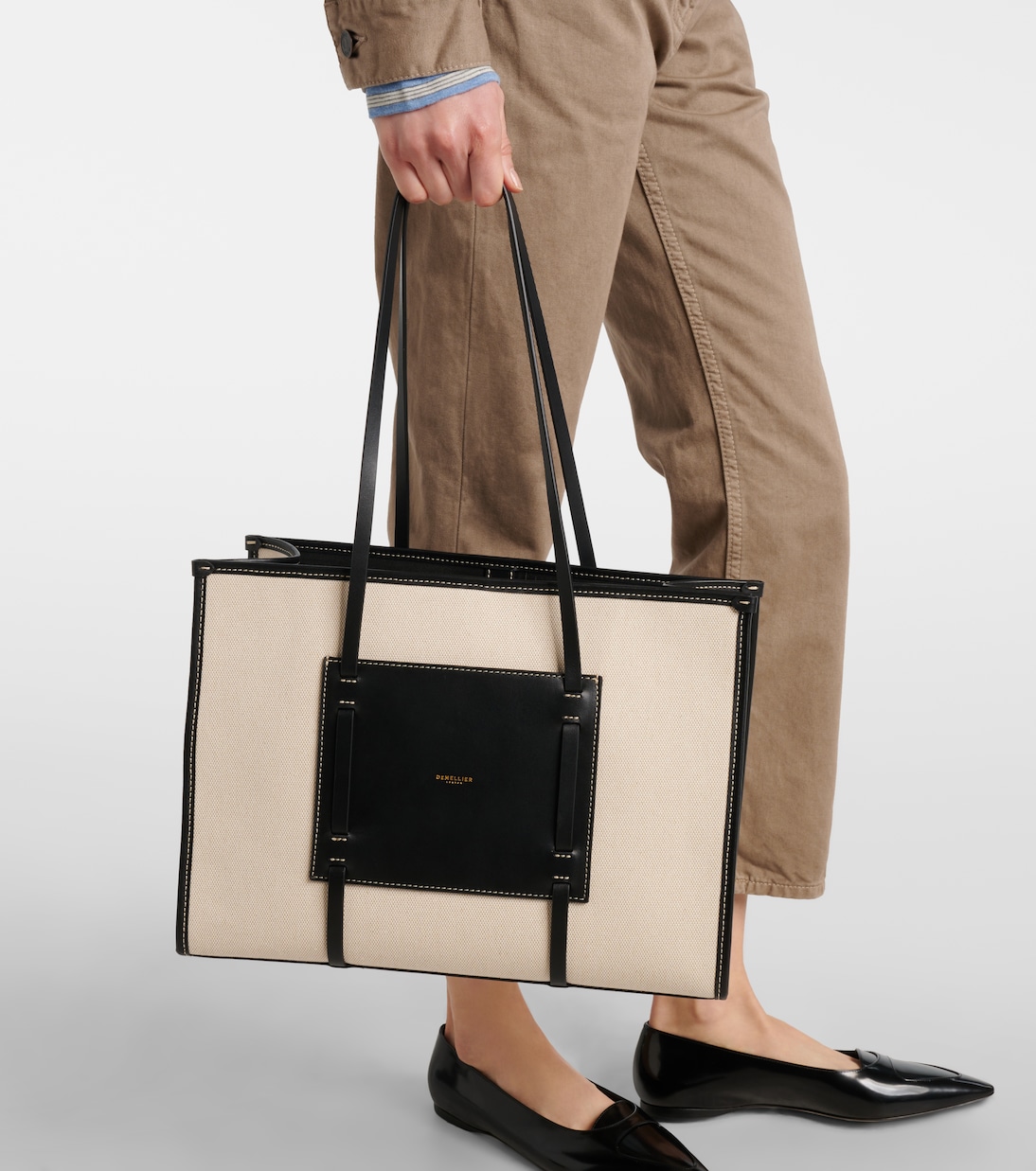 Tote Capri mit Leder | DeMellier