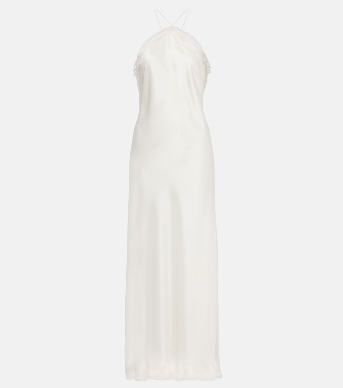 Bridal - Abito sottoveste Harlan in raso con pizzo | Rixo