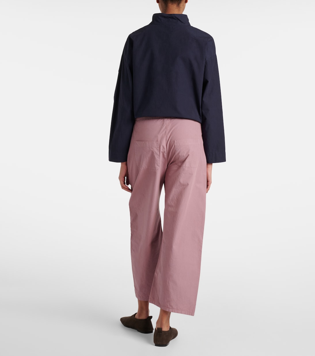 Pantaloni cropped Kyoto a gamba larga in cotone | Leset