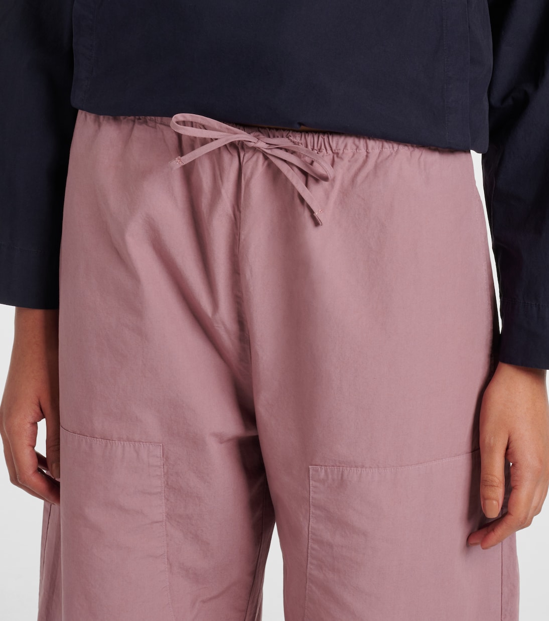 Pantaloni cropped Kyoto a gamba larga in cotone | Leset