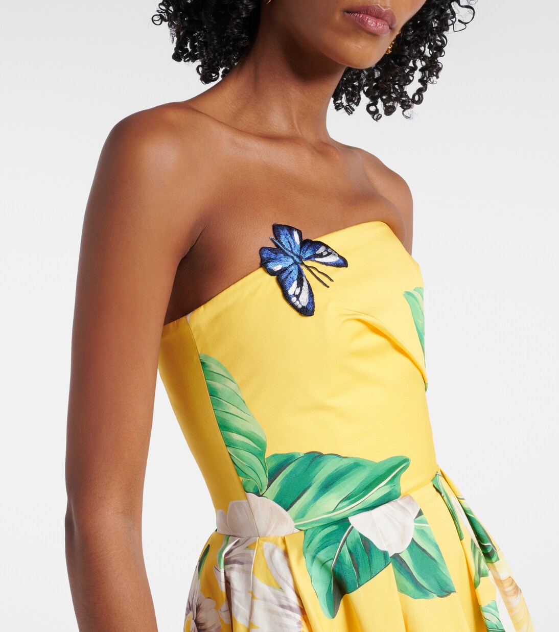 Lynn floral cotton midi dress | Leo Lin