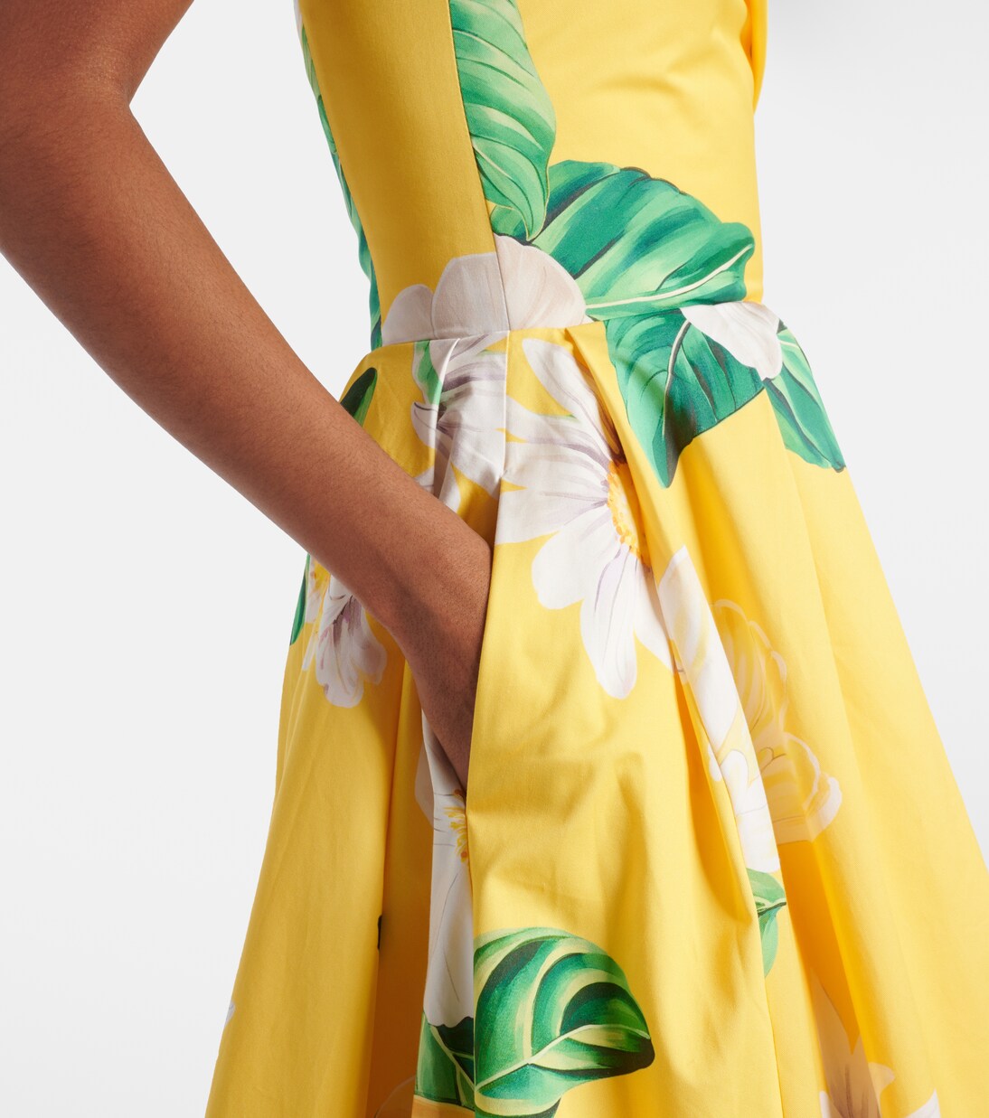 Lynn floral cotton midi dress | Leo Lin