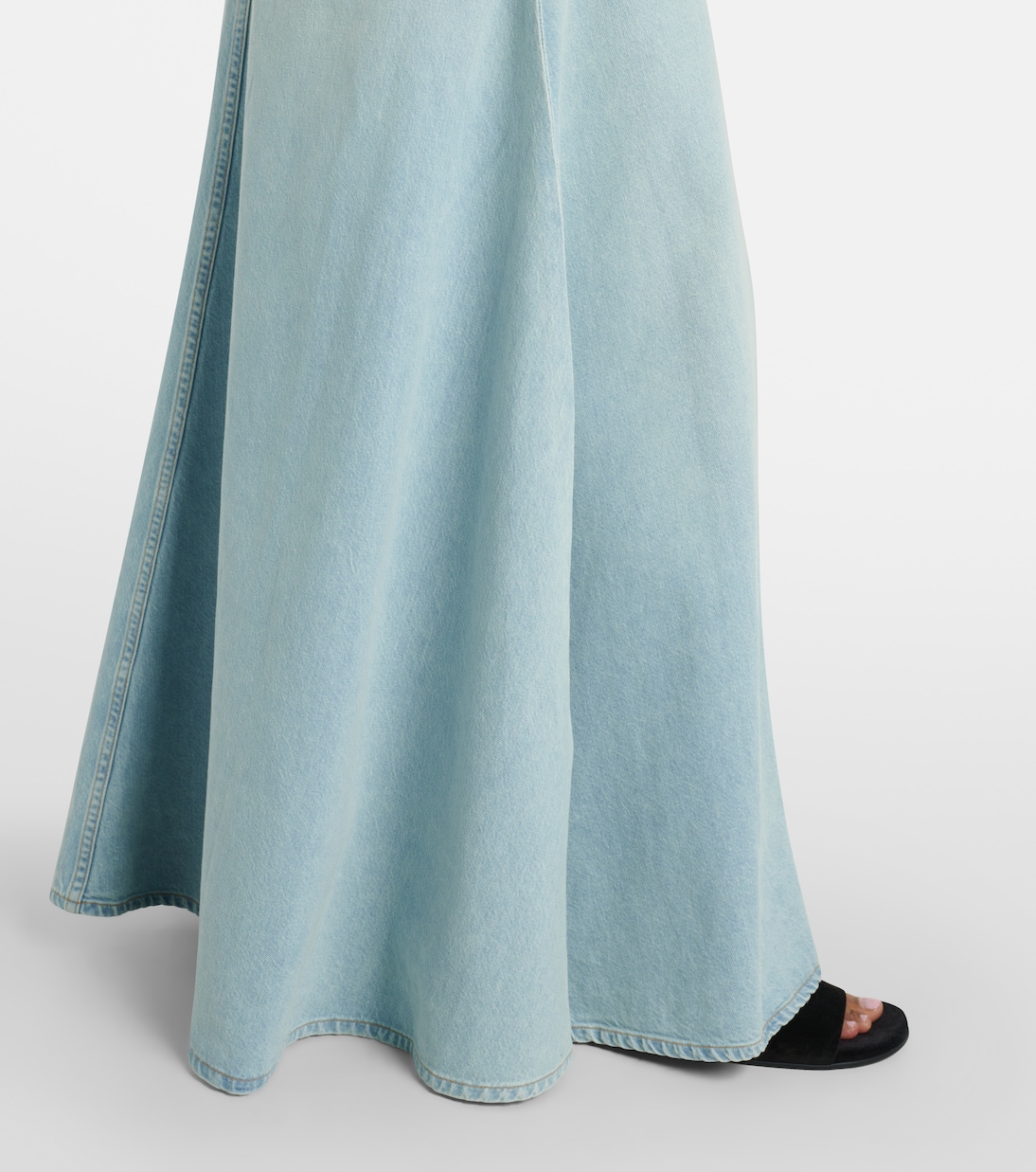 Odin mid-rise denim maxi skirt | Agolde