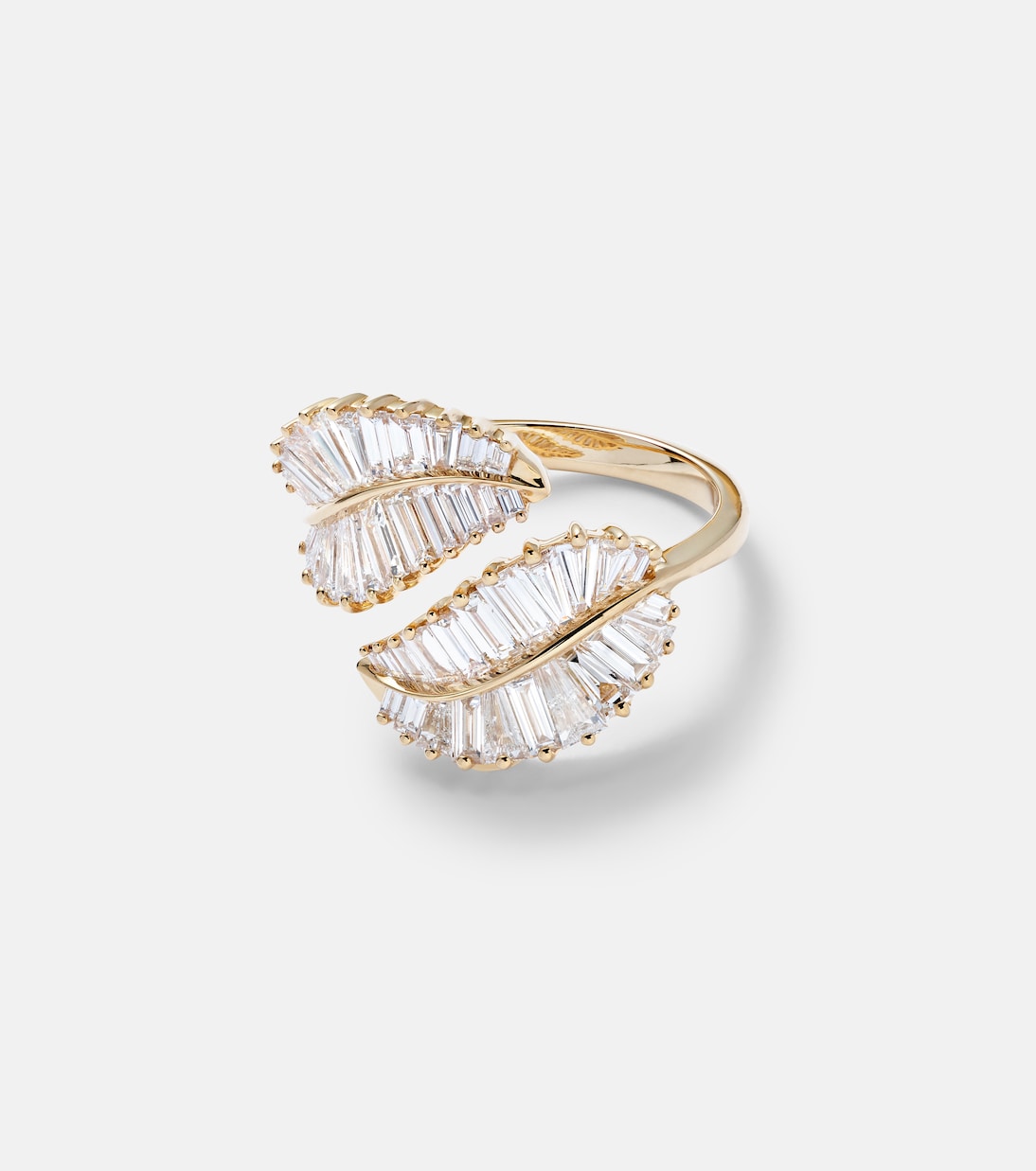 Anello Palm Leaf Classic in oro 18kt con diamanti  | Anita Ko