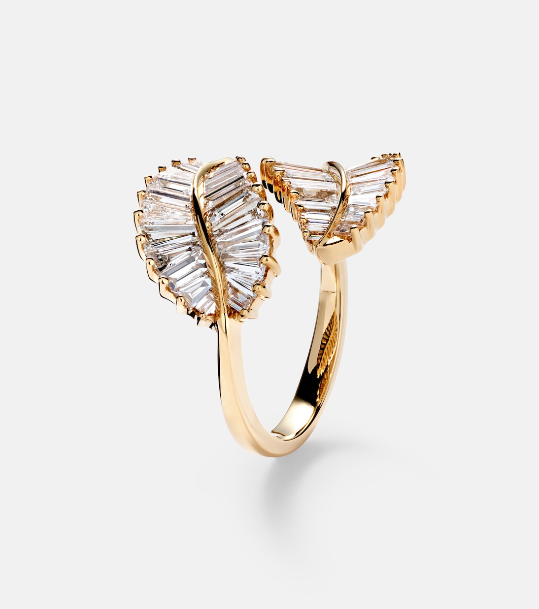 Anello Palm Leaf Classic in oro 18kt con diamanti  | Anita Ko