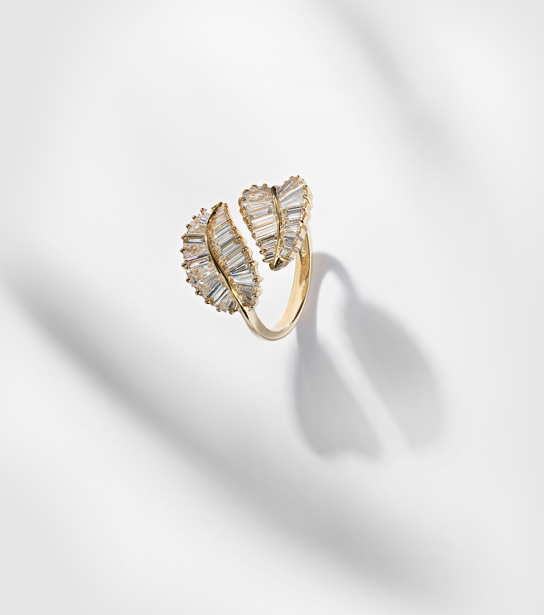 Anello Palm Leaf Classic in oro 18kt con diamanti  | Anita Ko