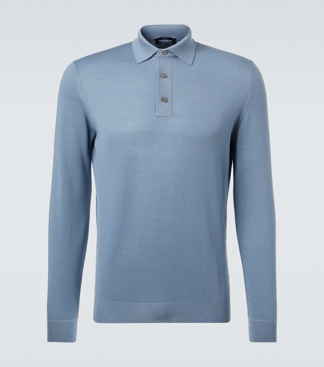 Wool polo sweater | Thom Sweeney