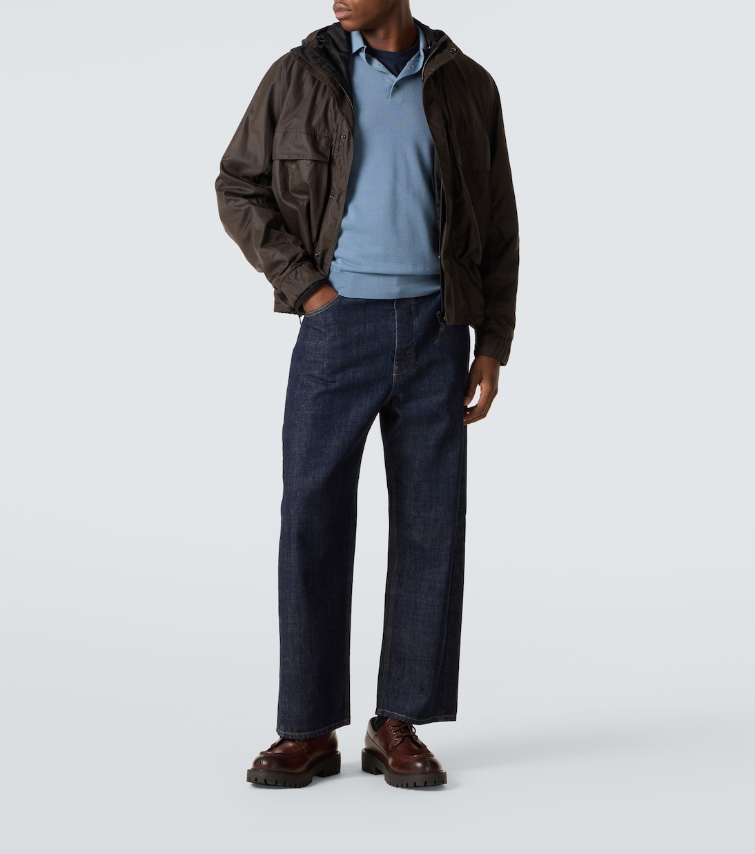 Wool polo sweater | Thom Sweeney