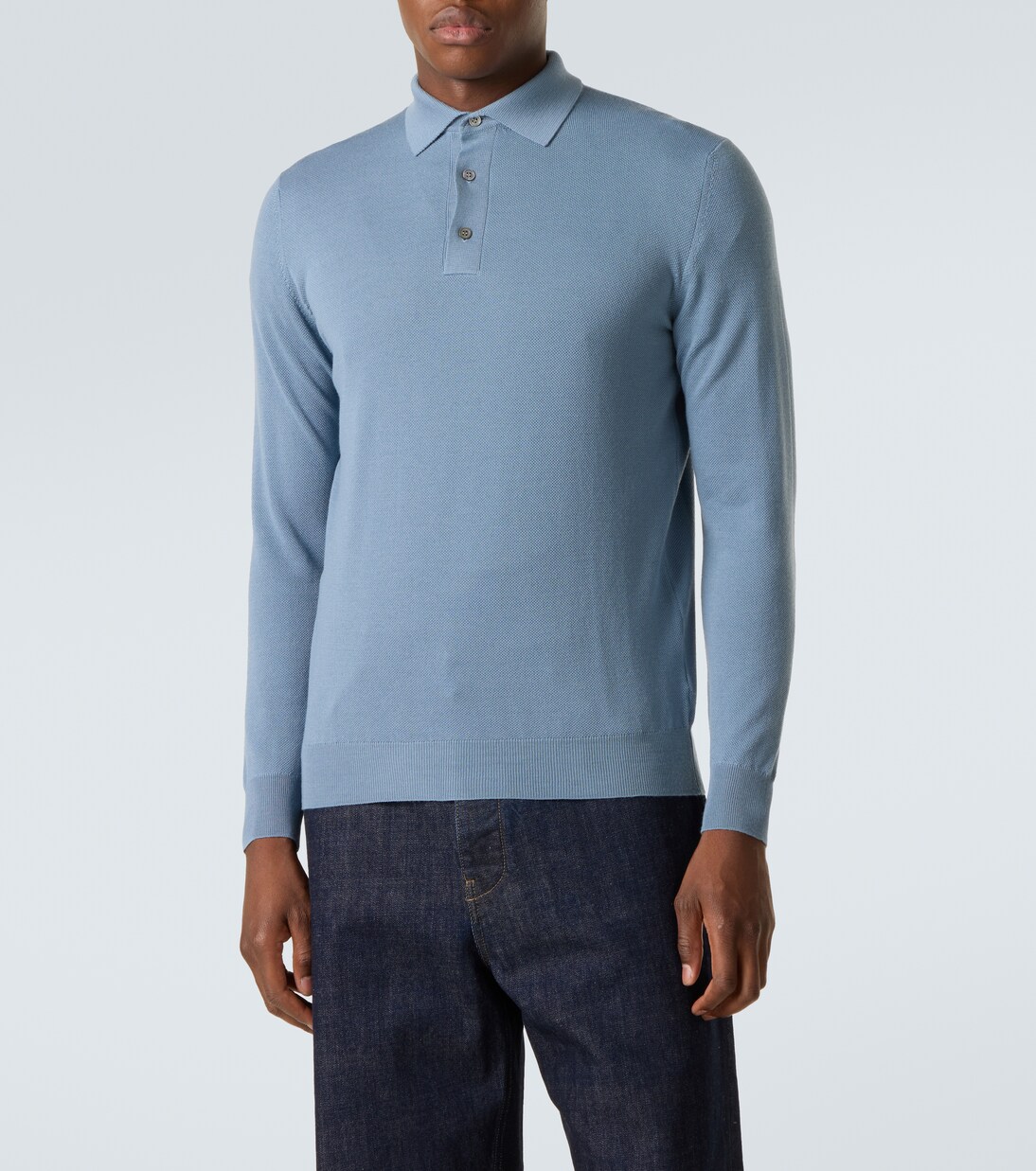 Wool polo sweater | Thom Sweeney