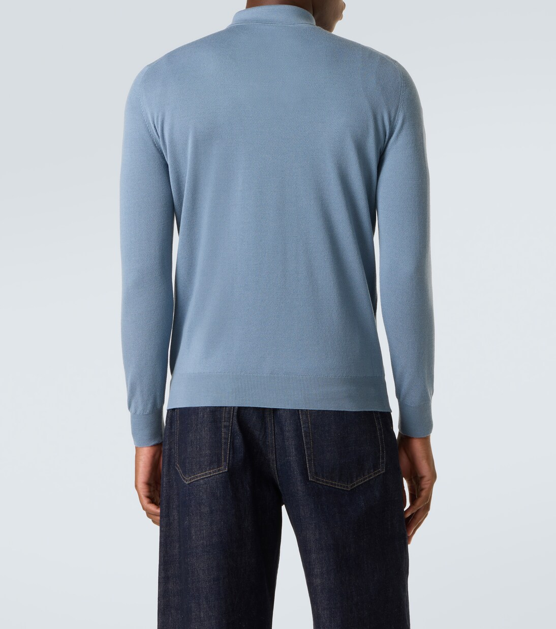 Wool polo sweater | Thom Sweeney