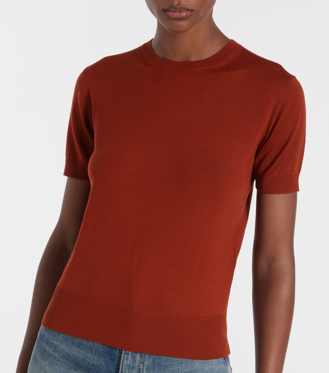 Knitted wool T-shirt | Saint Laurent